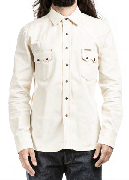 Indigofera Ryman Denim Shirt - Ecru