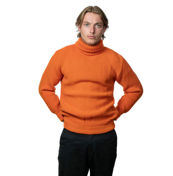 Heimat U Boat Roll Neck - Rescue Orange