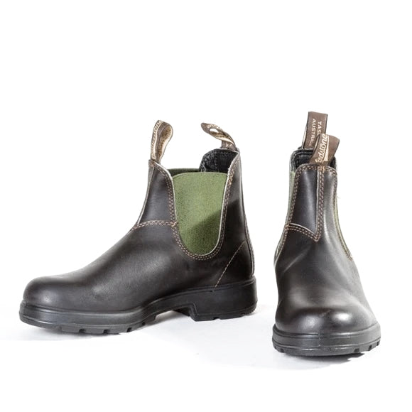 Blundstone 519 Stout Brown with Olive Elastic – Mr Mullan's