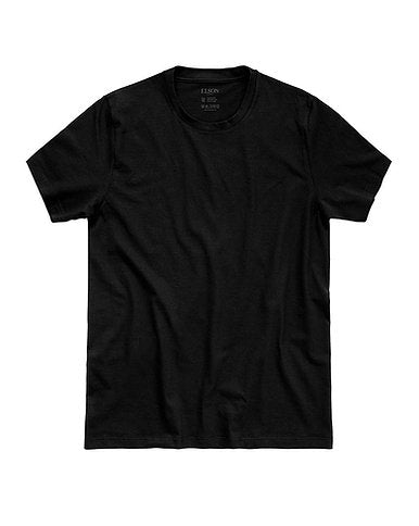 100% Organic Cotton Crew Neck T-shirt - Black