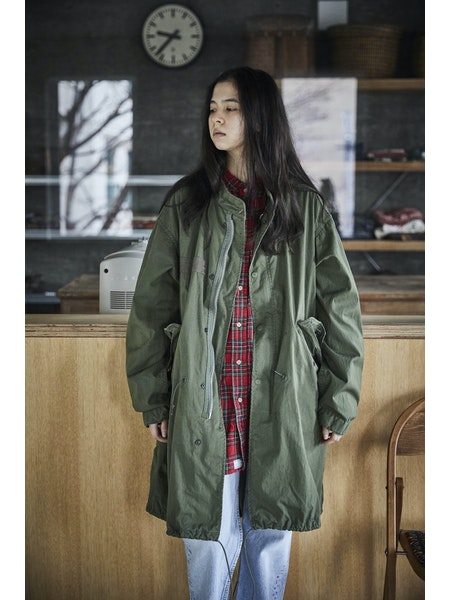 orSlow Denim Half Coat in 6 Month Wash Curated at Jake and Jones