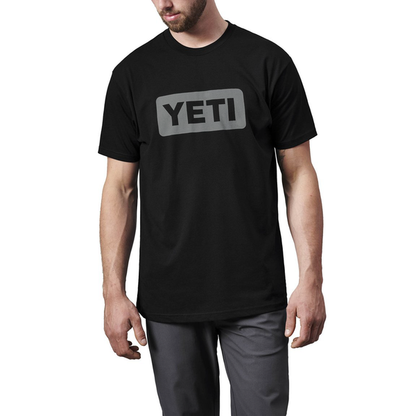 Yeti Logo Badge Short Sleeve Tee - Black/Grey