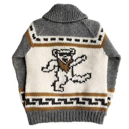 Granted Grateful Dead Dude Bear Chunky Knit- Sheep Grey