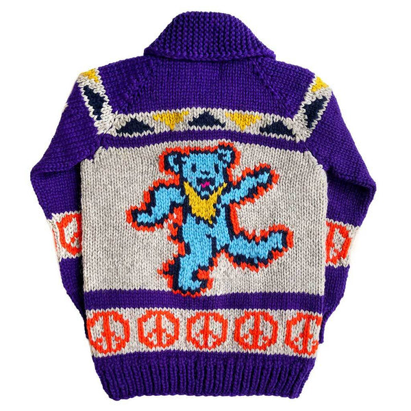 Granted Grateful Dead Krazy Bear Chunky Knit - Purple