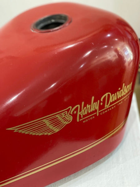 Vintage Harley Davidson 70's Sportster Tank - Red