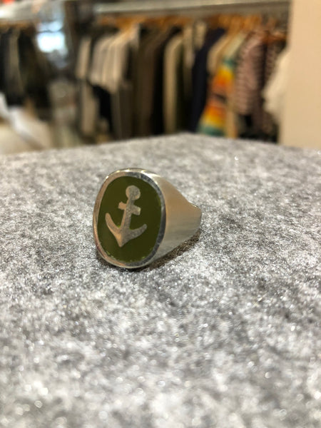 Anchor Ring Stainless with Army Green
