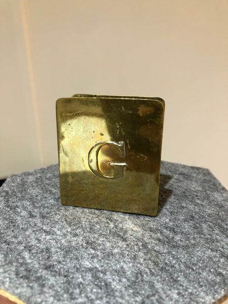 ABC Letters Cigarette Case Bronze