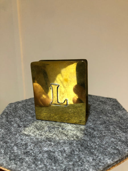 ABC Letters Cigarette Case Bronze