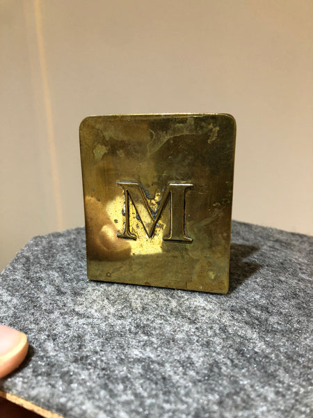 ABC Letters Cigarette Case Bronze