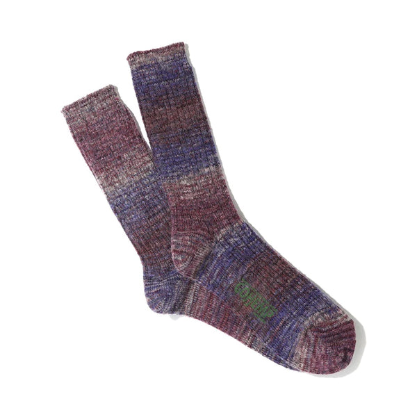 Anonymous Ism GoHemp Splash Pattern Sock - Purple Melange