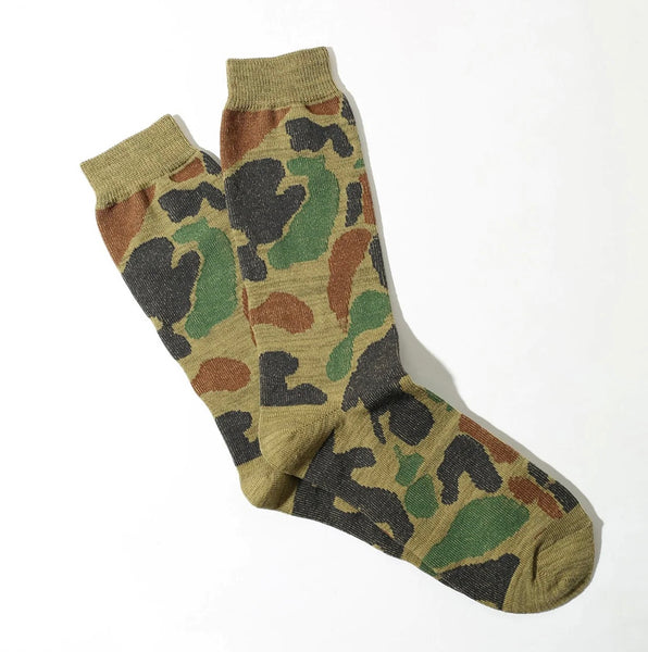 Anonymous Ism Camo Crew Sock - Army