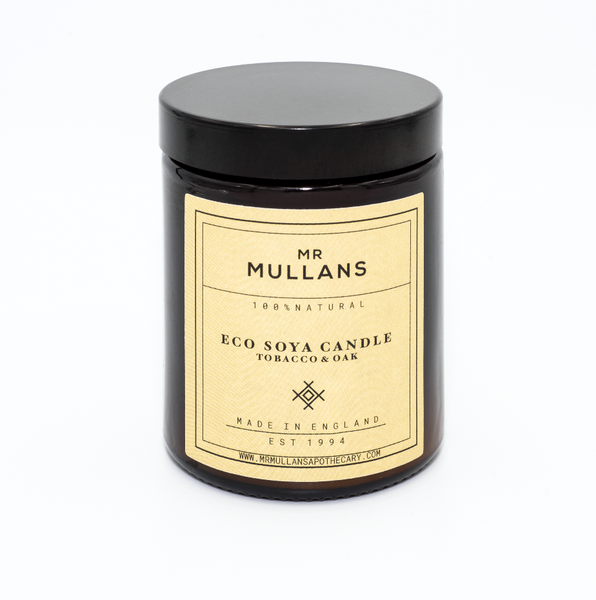 MR MULLAN'S SCENTED CANDLES (four scents available) 200g, candle, Mr Mullan's Apothecary, Mr Mullan's General Store, Tobacco & Oak, Tobacco & Oak, [option2], [option3]. We recommend using the default value. Default value is: MR MULLAN'S SCENTED CANDLES (four scents available) 200g - Mr Mullan's General Store