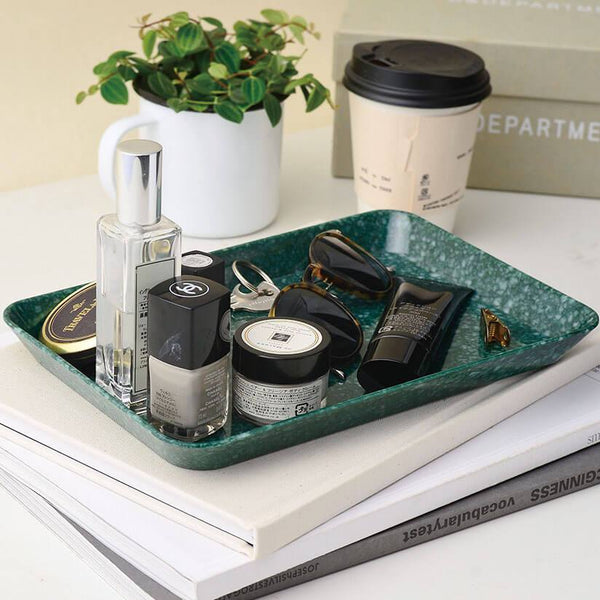 Hightide Small Marbled Desk Tray - Navy