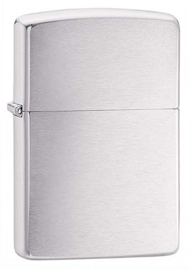 Zippo Lighter - Brushed Chrome