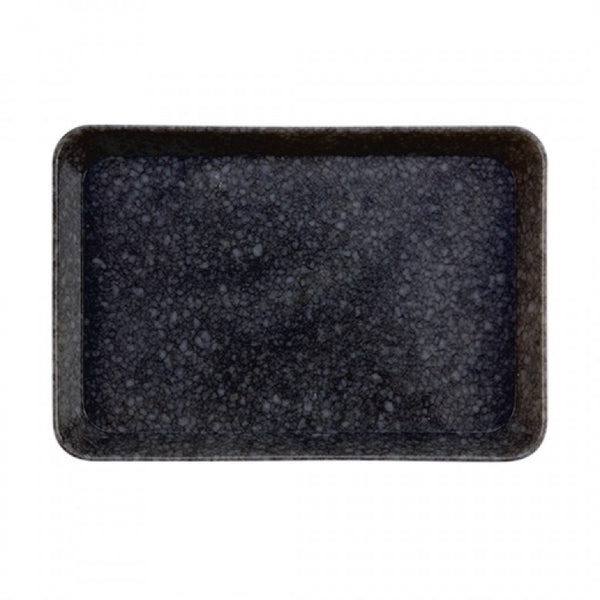 Hightide Medium Marbled Desk Tray - Black