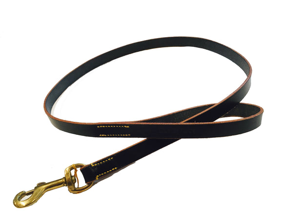 DOG LEAD - BLACK LEATHER 113CM., dog lead, Silver fern, Mr Mullan's General Store, [variant_title], [option1], [option2], [option3]. We recommend using the default value. Default value is: DOG LEAD - BLACK LEATHER 113CM. - Mr Mullan's General Store