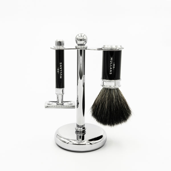 Mr Mullan's Classic Shaving Set (Black or Ivory available)