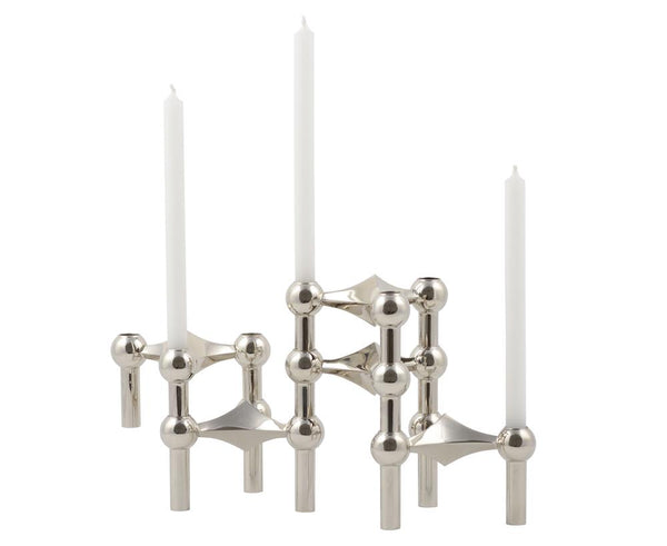 STOFF CANDLE HOLDER - CHROME, Candle, Stoff, Mr Mullan's General Store, [variant_title], [option1], [option2], [option3]. We recommend using the default value. Default value is: STOFF CANDLE HOLDER - CHROME - Mr Mullan's General Store