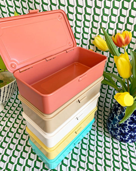 Toyo Trunk Shape Tool Box T-190 - Coral