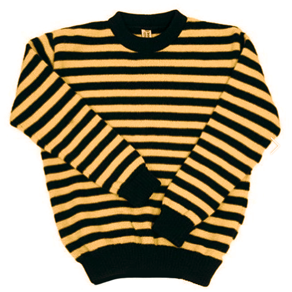 JAIL HOUSE STRIPE (two colours available), clothing, Heimat, Mr Mullan's General Store, Black & Mustard / xs, Black & Mustard, xs, [option3]. We recommend using the default value. Default value is: JAIL HOUSE STRIPE (two colours available) - Mr Mullan's General Store